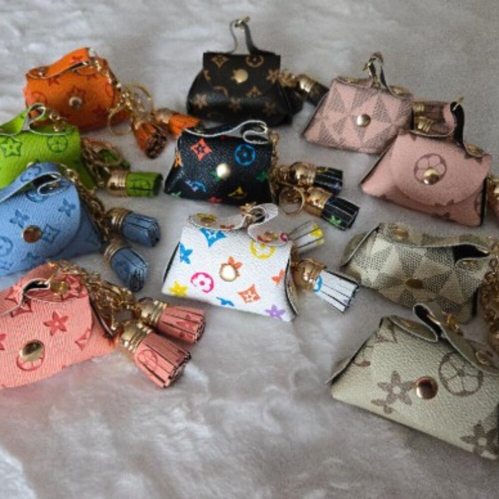 Mini Wallet Purse Bag Charm/Keychain SILVER or BLACK⭐️NWT - Picture 4 of 15